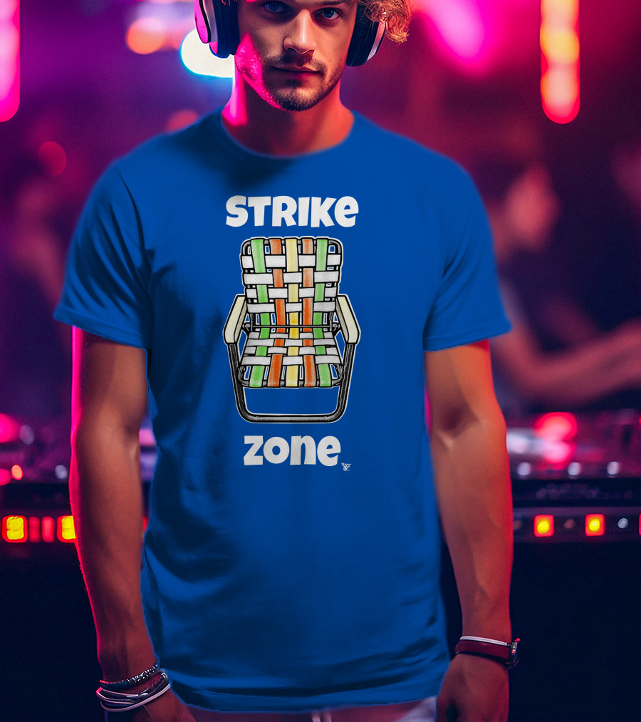 STRIKE ZONE Woven Colorful Chair T-Shirt