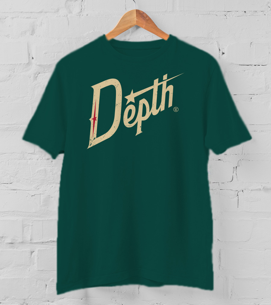 Depth Parody Vintage Style Text With Star Accent T-Shirt