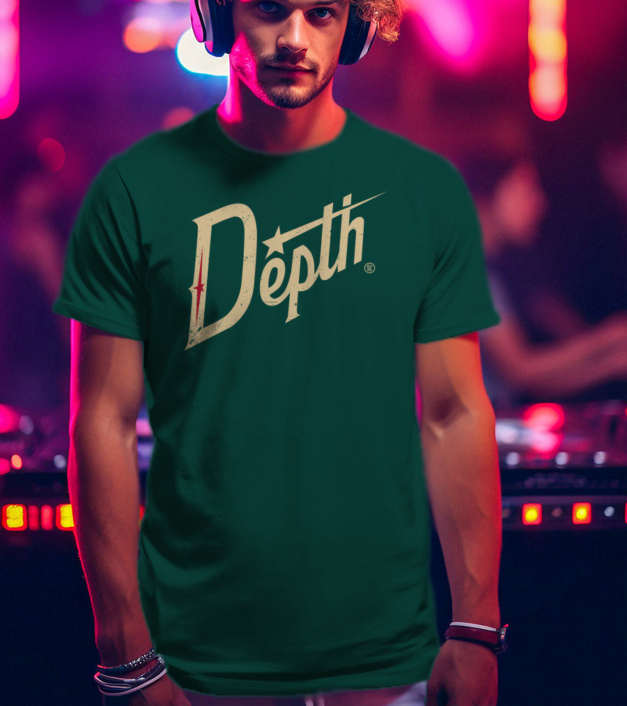 Depth Parody Vintage Style Text With Star Accent T-Shirt