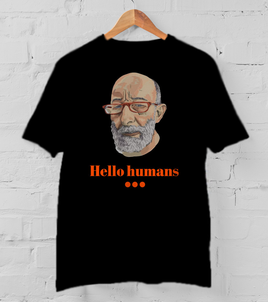 Hello Humans With Bearded Man T-Shirt