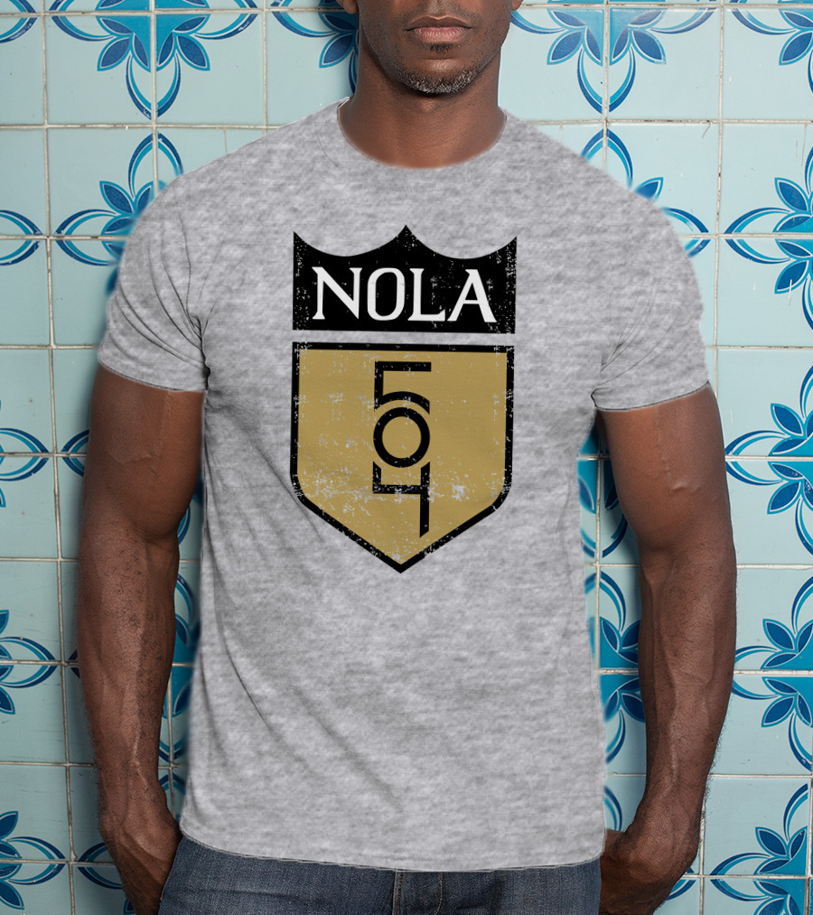 NOLA 504 Shield Badge Emblem T-Shirt