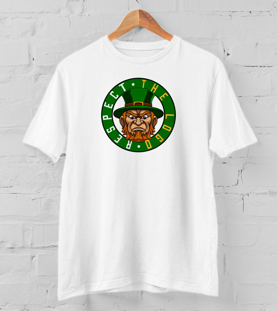 Respect The Logo Irish Mascot Green Hat T-Shirt