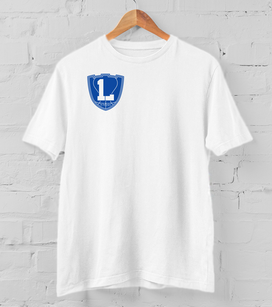 One Last L 3.5.22 Blue Shield Emblem T-Shirt