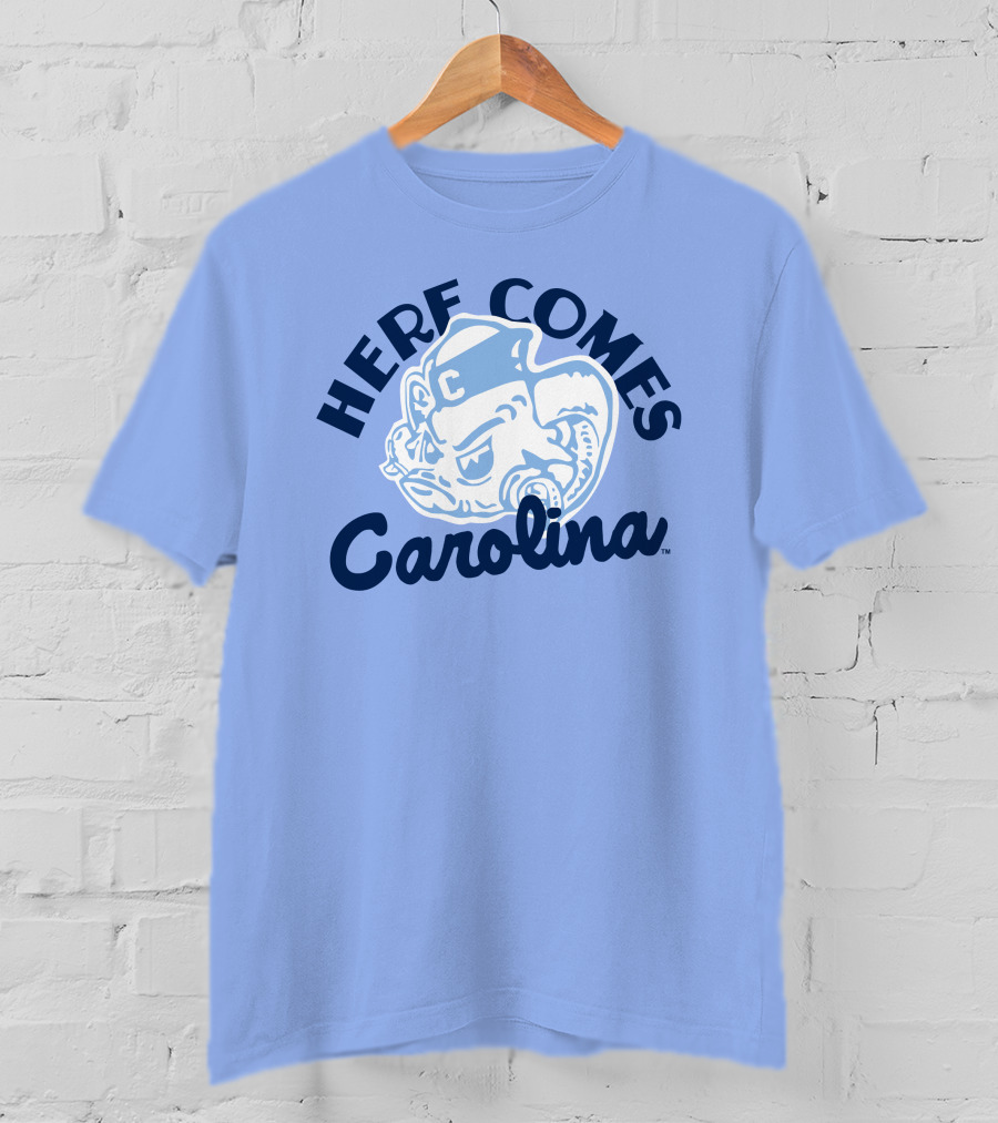 Here Comes Carolina Barstool Bench Mob T-Shirt