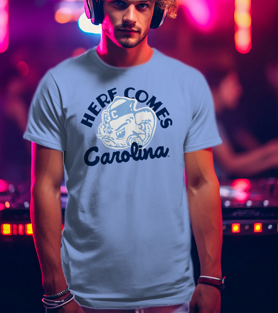 Here Comes Carolina Barstool Bench Mob T-Shirt
