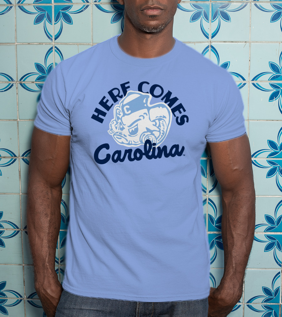 Here Comes Carolina Barstool Bench Mob T-Shirt