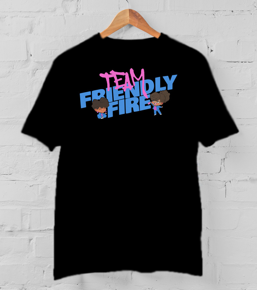 Definedbyky Team Friendly Fire Animated Duo Fun T-Shirt