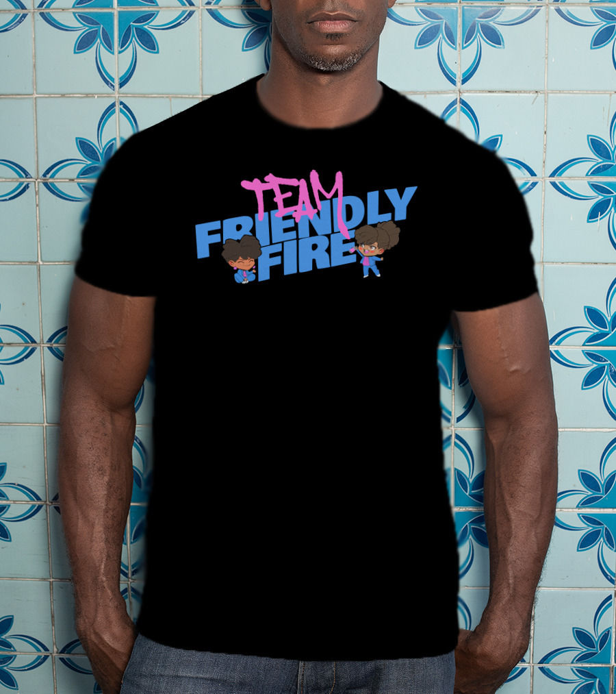 Definedbyky Team Friendly Fire Animated Duo Fun T-Shirt