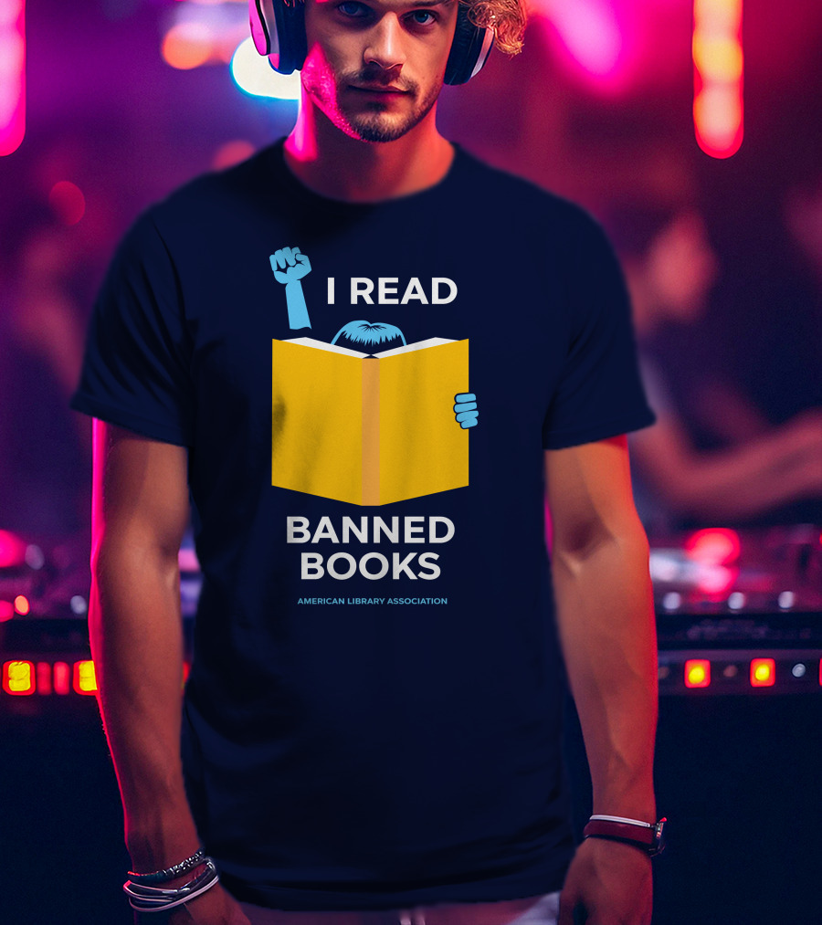 Phil Bildner I Read Banned Books American Library Association T-Shirt