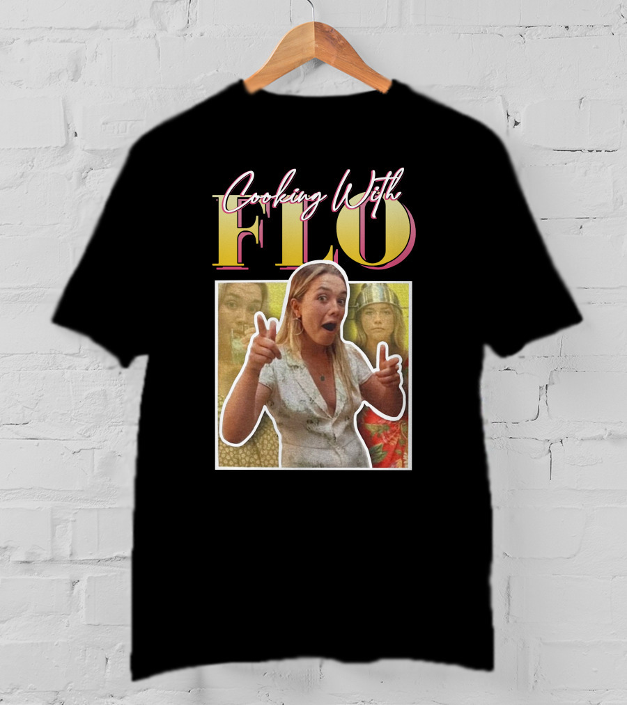 Florence Pugh Brasil Cooking With Flo Playful Photoshoot Collage T-Shirt