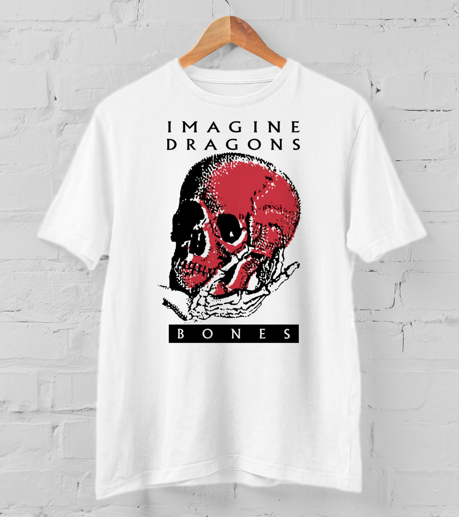 Imagine Dragons Bones Red Skull T-Shirt