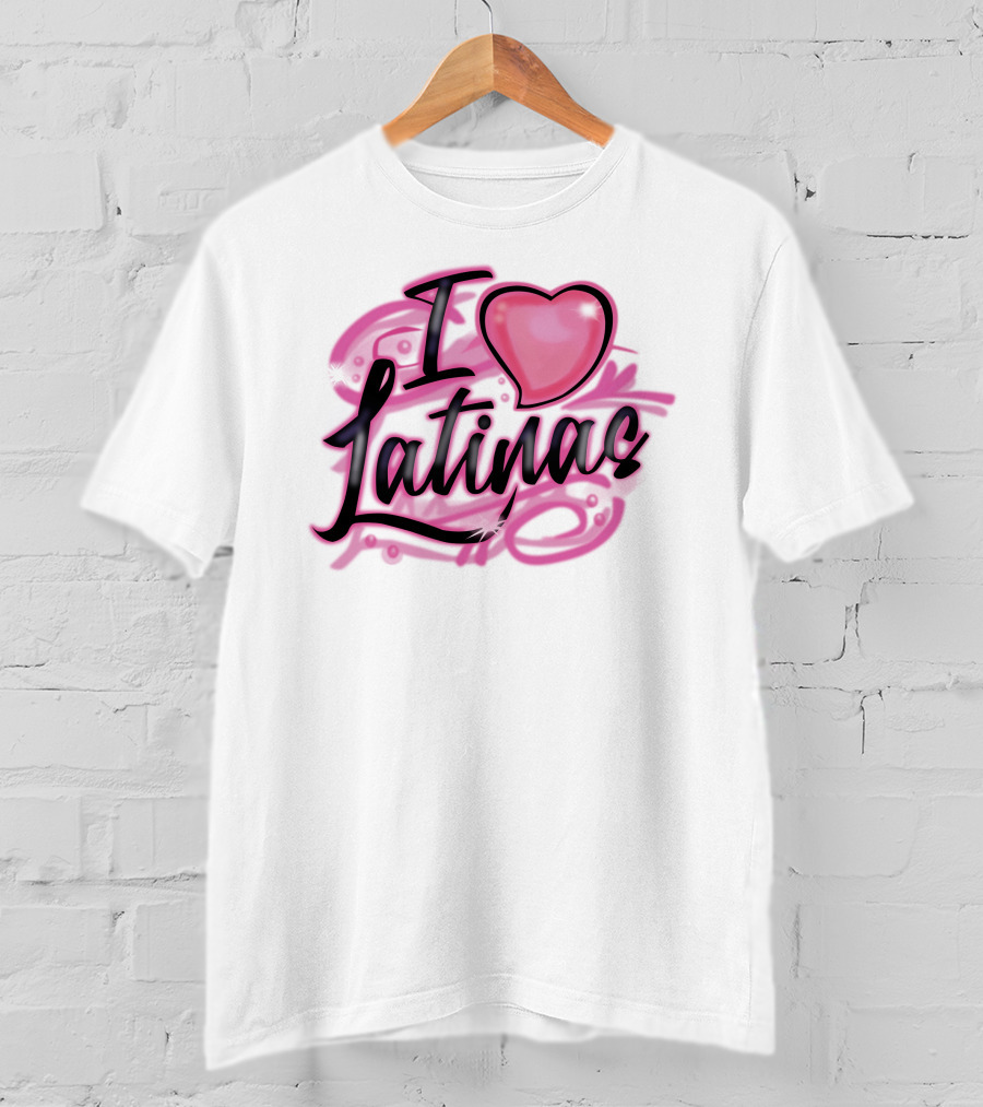 Imdope Shop I Love Latinas Glaive Heart T-Shirt
