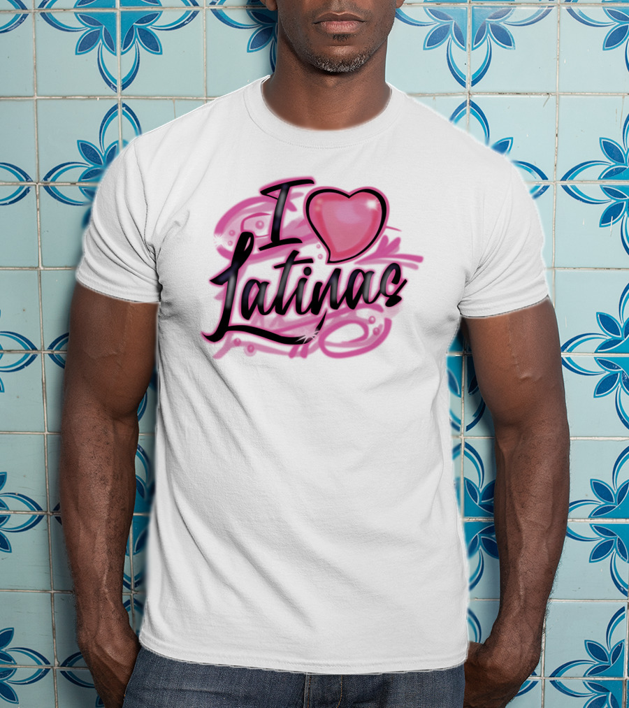 Imdope Shop I Love Latinas Glaive Heart T-Shirt