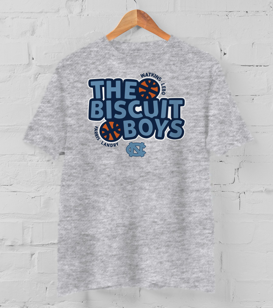 The Biscuit Boys Watkins Lebo Farris Landry UNC Basketball T-Shirt