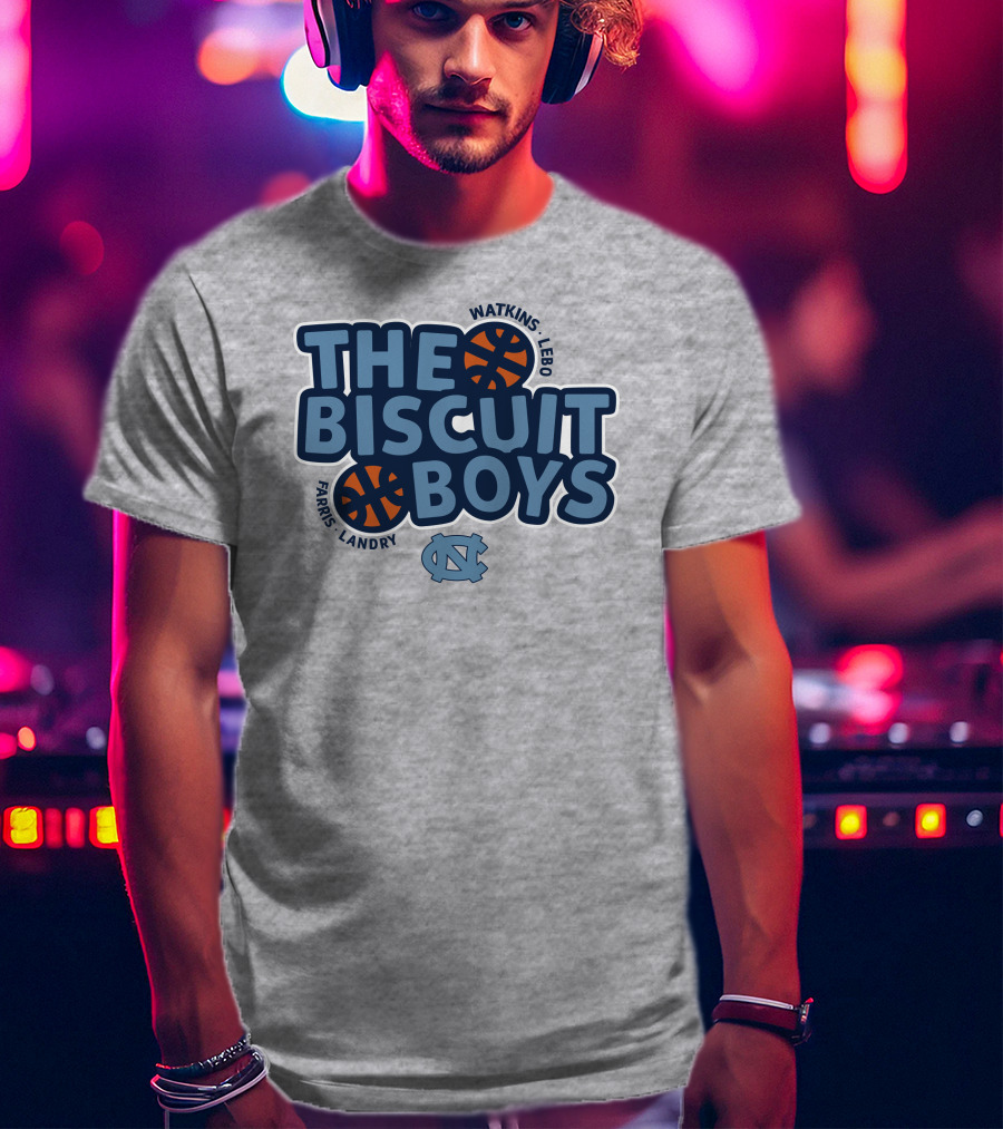 The Biscuit Boys Watkins Lebo Farris Landry UNC Basketball T-Shirt