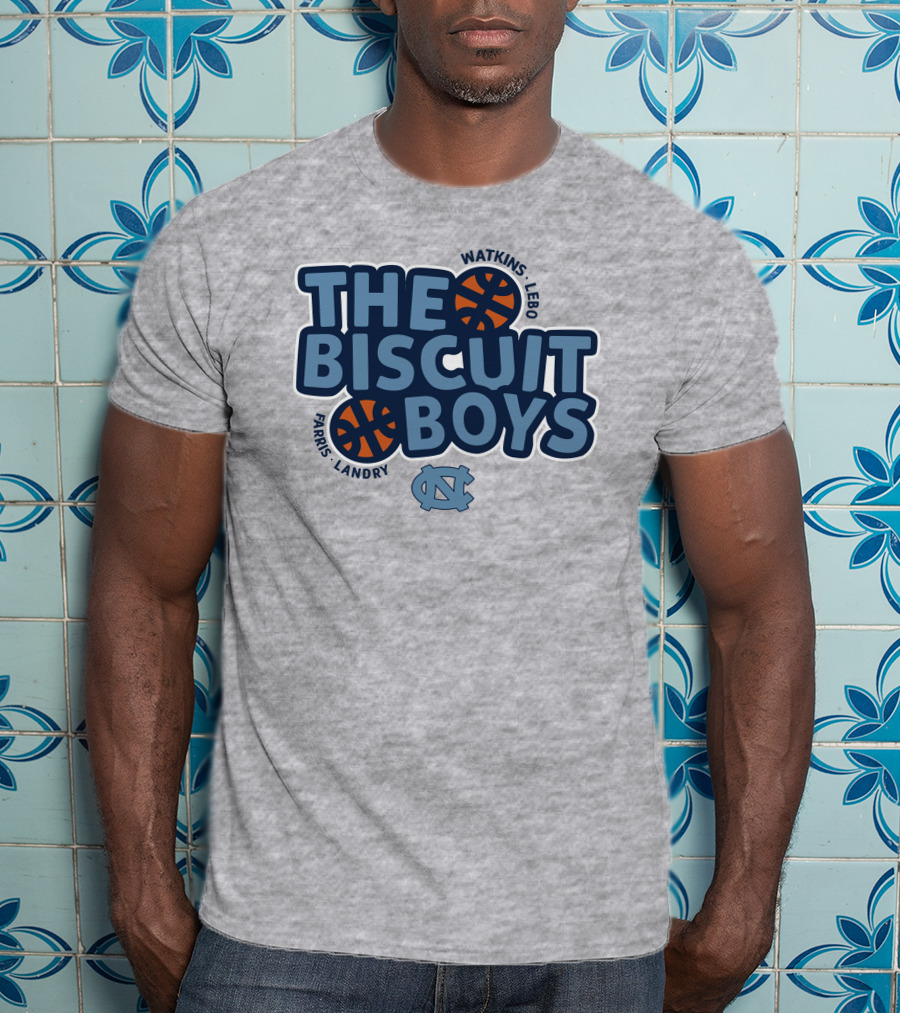 The Biscuit Boys Watkins Lebo Farris Landry UNC Basketball T-Shirt
