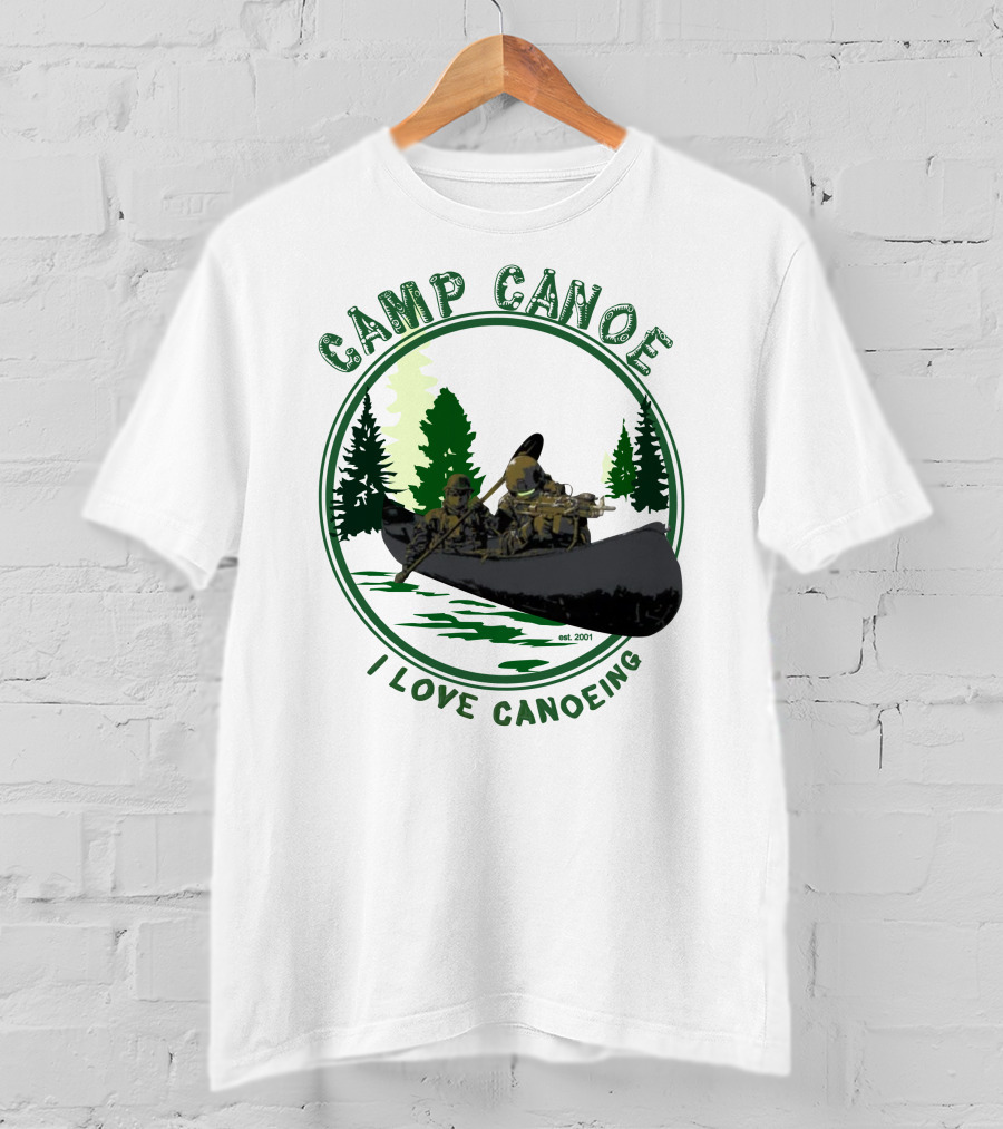 Camp Canoe I Love Canoeing Est. 2001 T-Shirt