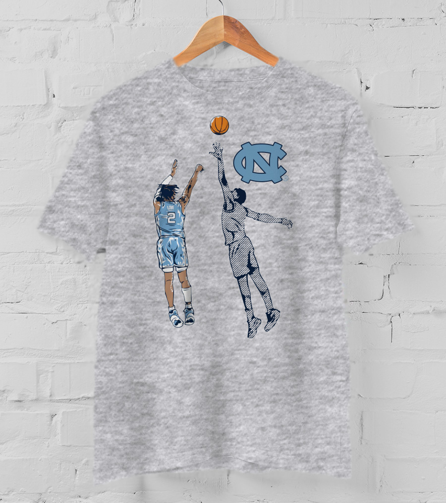 Caleb Love Nothing But Love UNC Basketball Jump Shot Iconic UNC T-Shirt