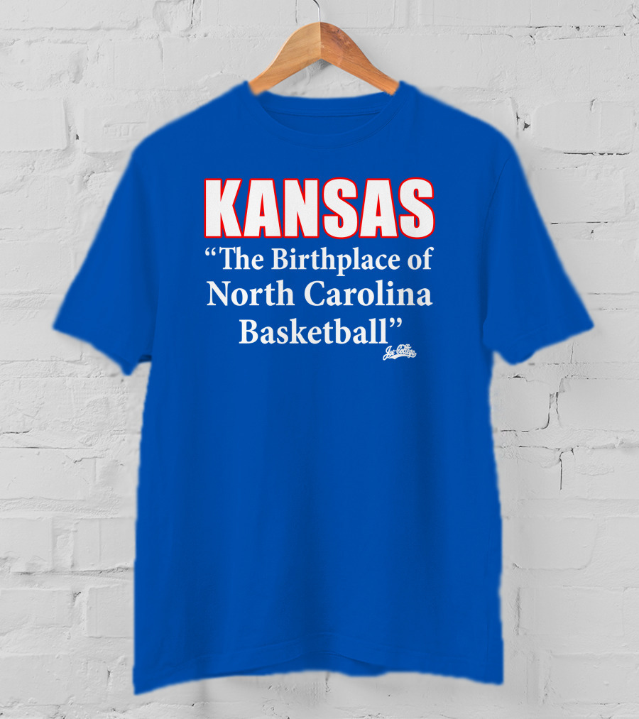 Kansas The Birthplace Of North Carolina Basketball T-Shirt