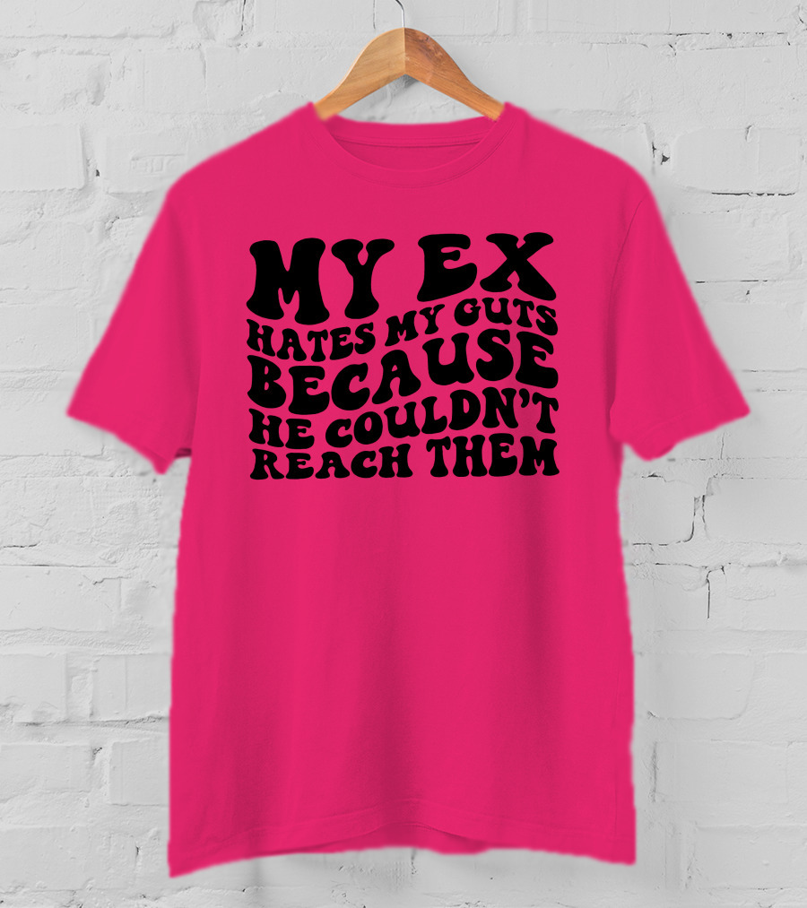 My Ex Hates My Guts Because He Couldn’t Reach Them 70s-Style T-Shirt