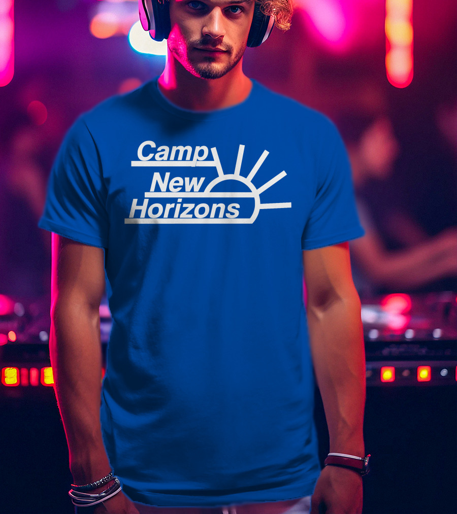 Camp New Horizons Camper Sunrise T-Shirt