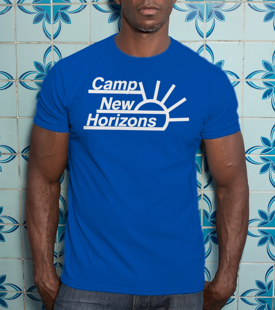 Camp New Horizons Camper Sunrise T-Shirt