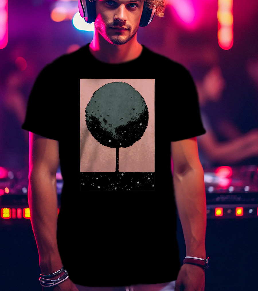 Tree Of Dreams Night Sky Stars T-Shirt