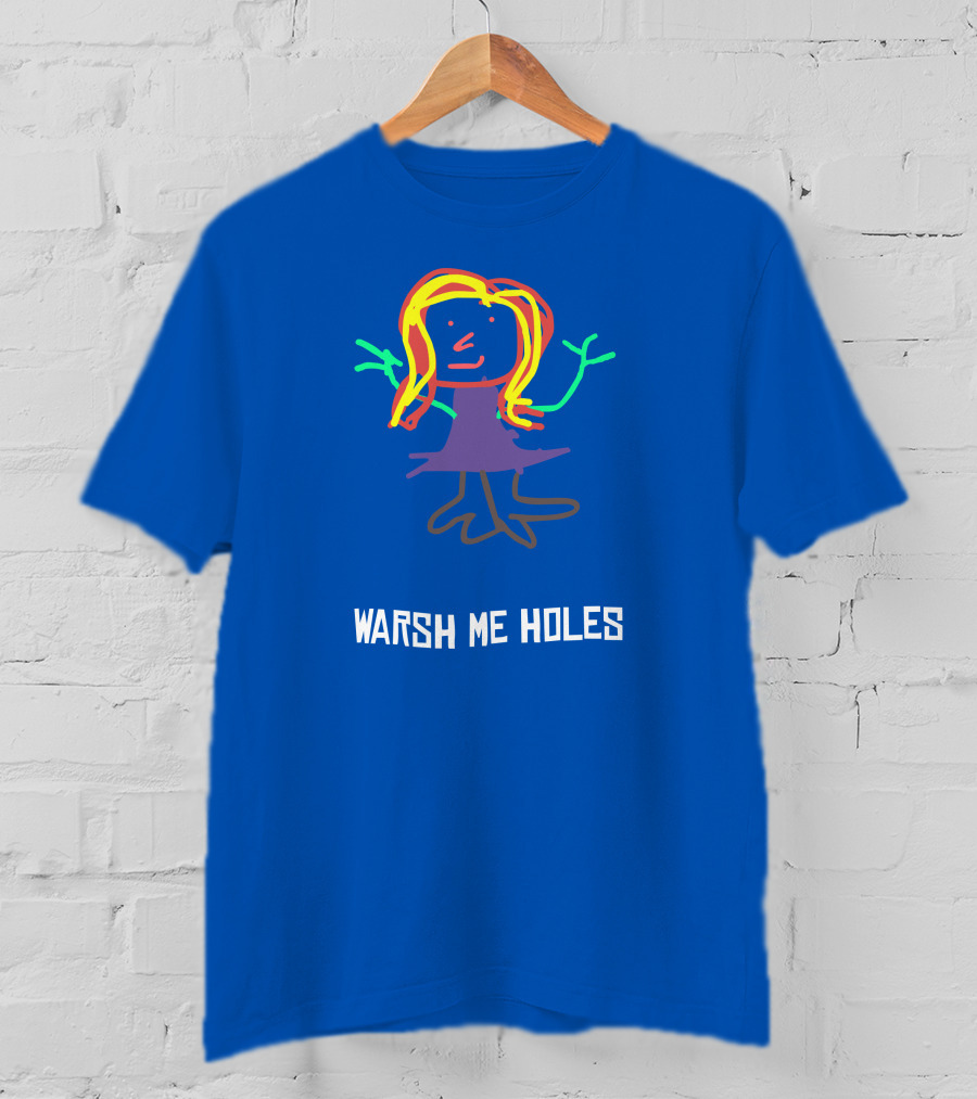Deirdre Warsh Me Holes Colorful Stick Figure T-Shirt