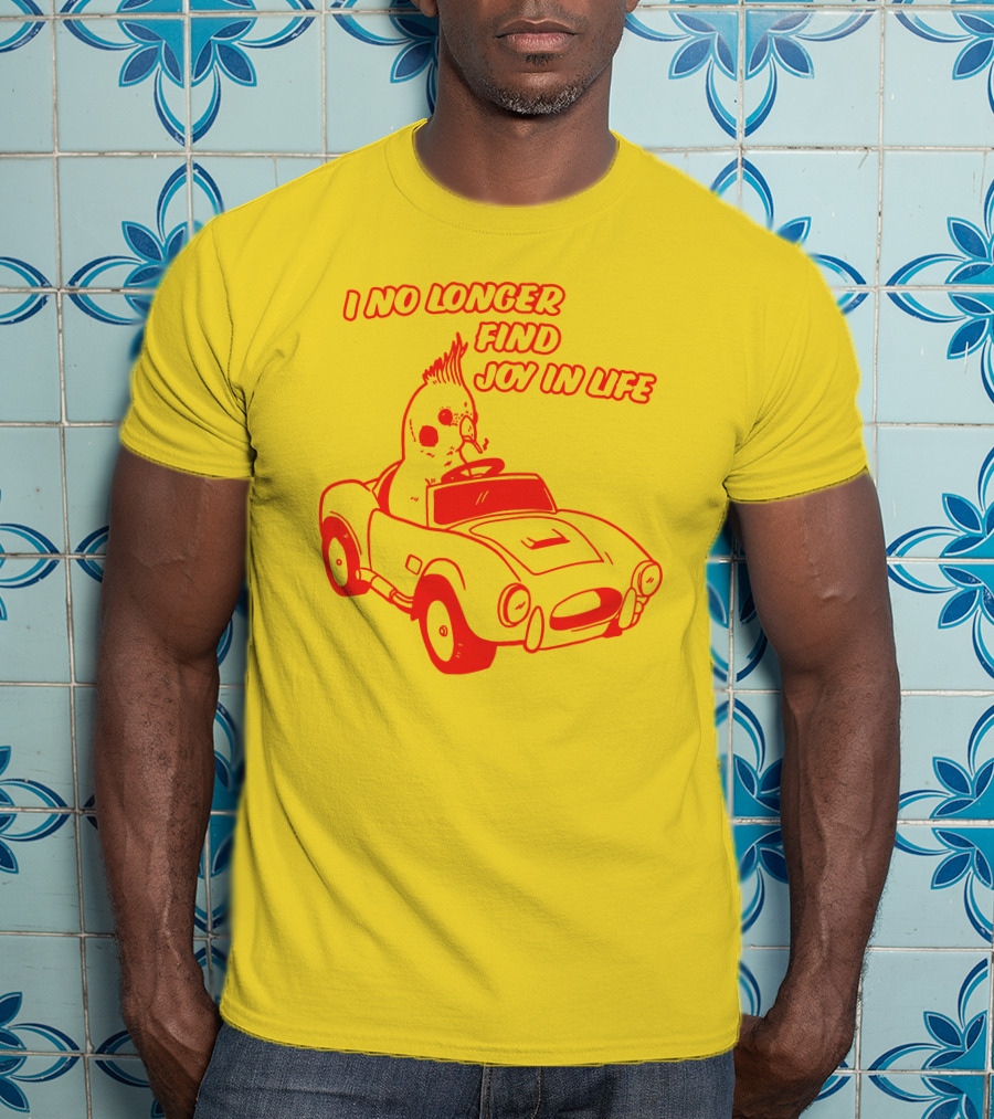 I No Longer Find Joy In Life With Driving Bird In Car T-Shirt