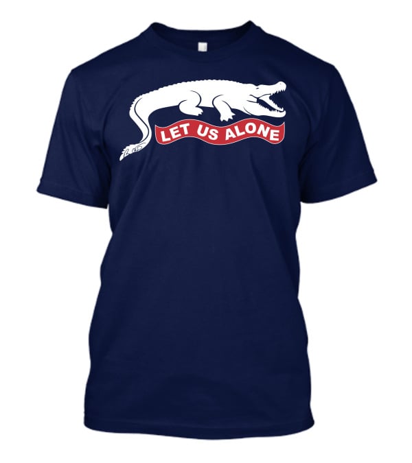Gov Ron Desantis Gator Let Us Alone Alligator Emblem T-Shirt