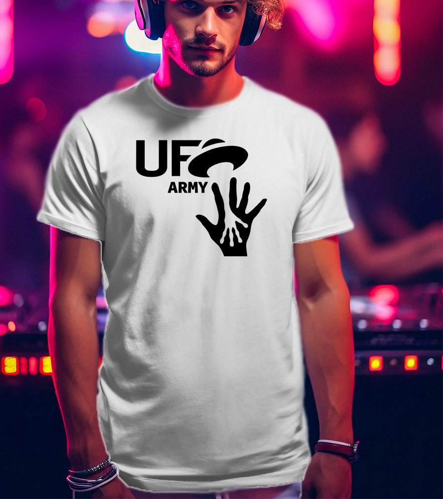 Ufo Army We Honking We Bonking Alien Hands T-Shirt