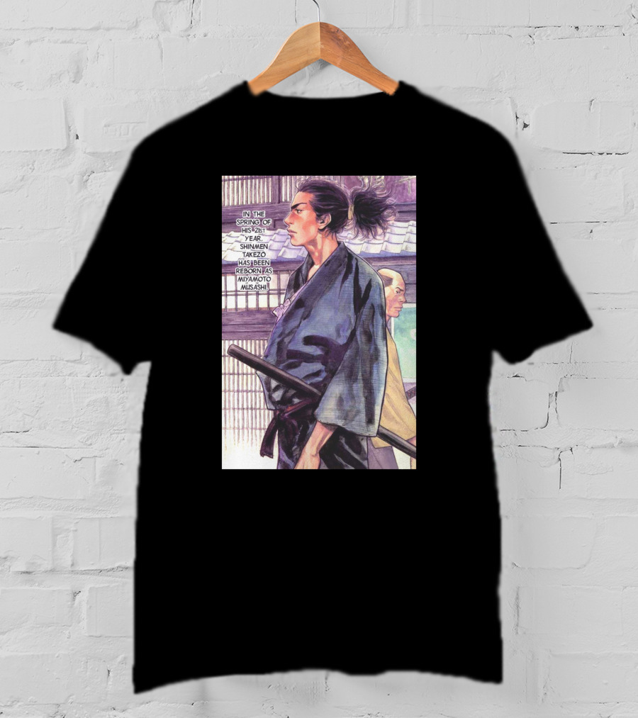 Miyamoto Musashi Rebirth Shimmen Takezo Manga Scene T-Shirt