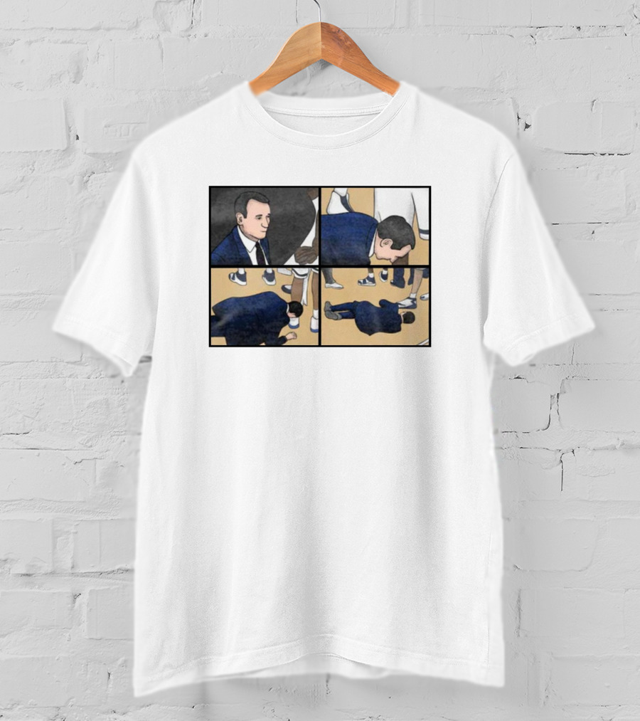 Coach Collapse Meme Comic Panel Sneaker Scene T-Shirt