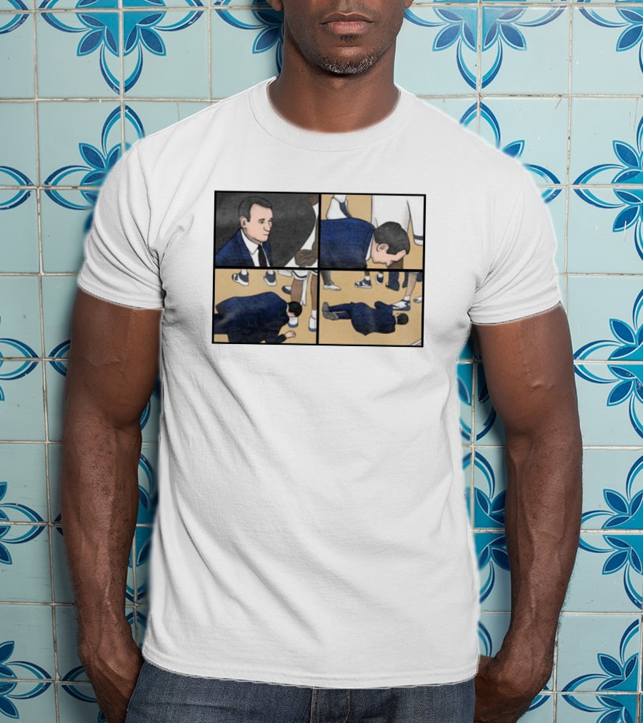 Coach Collapse Meme Comic Panel Sneaker Scene T-Shirt