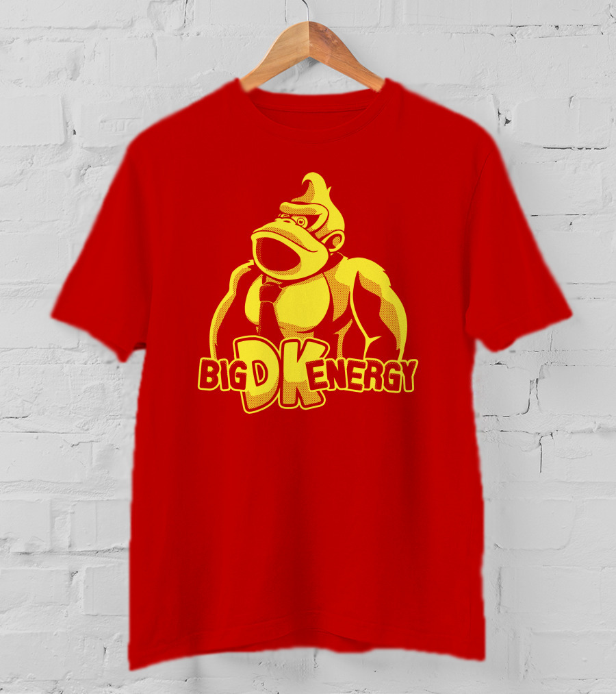 Punch Store Big DK Energy Gorilla Retro Gaming Inspired T-Shirt