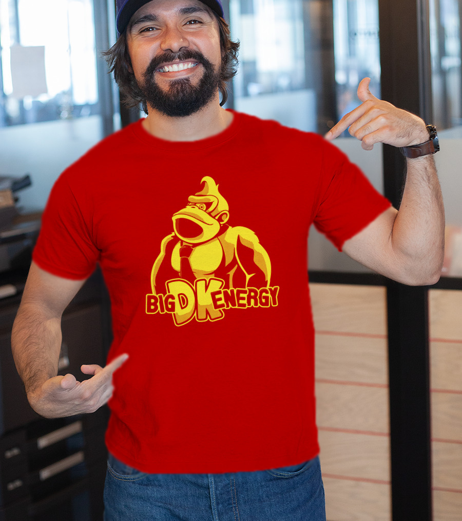 Punch Store Big DK Energy Gorilla Retro Gaming Inspired T-Shirt