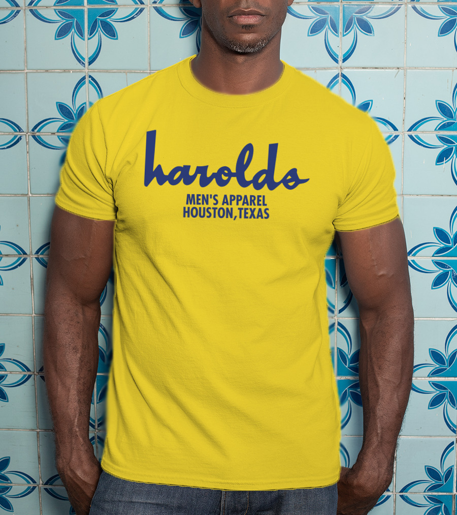 Harolds Men's Apparel Houston Texas Vintage Super 70s Sports Store Earl Campbell T-Shirt