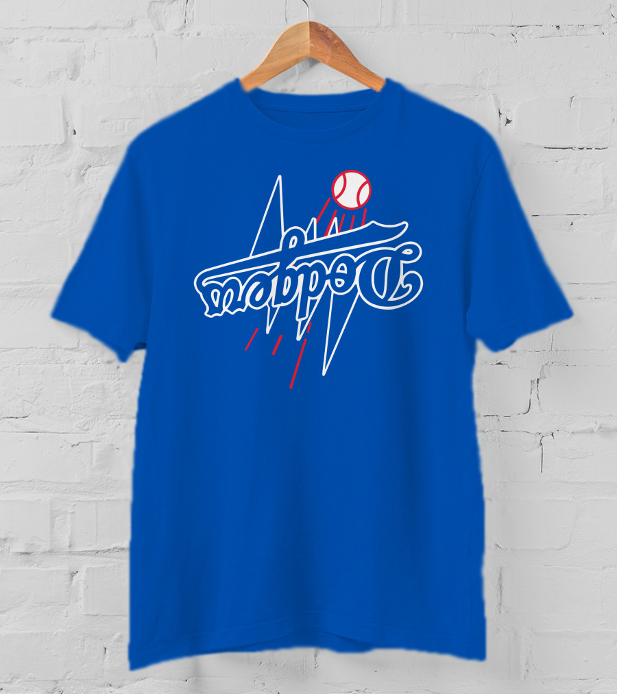 Dodgers Bolt Baseball T-Shirt