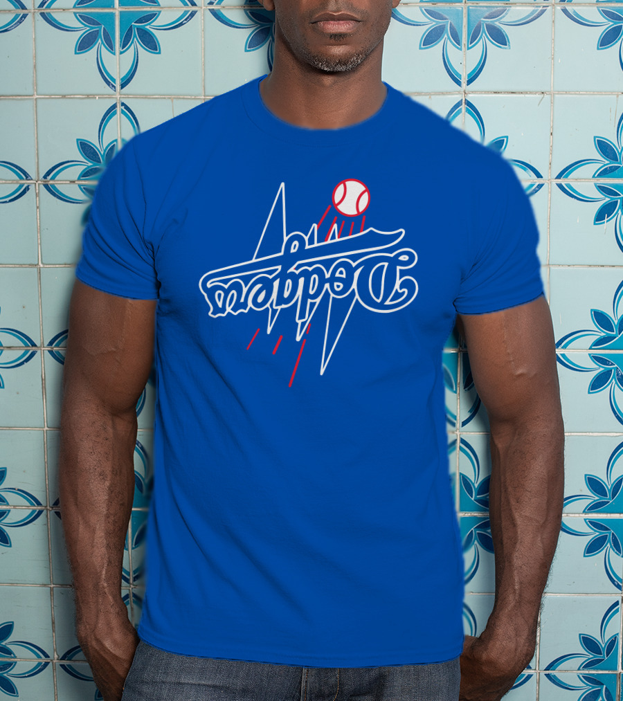 Dodgers Bolt Baseball T-Shirt