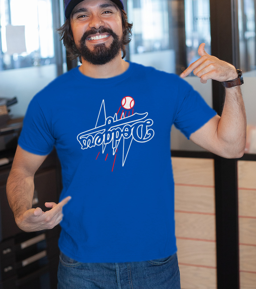 Dodgers Bolt Baseball T-Shirt