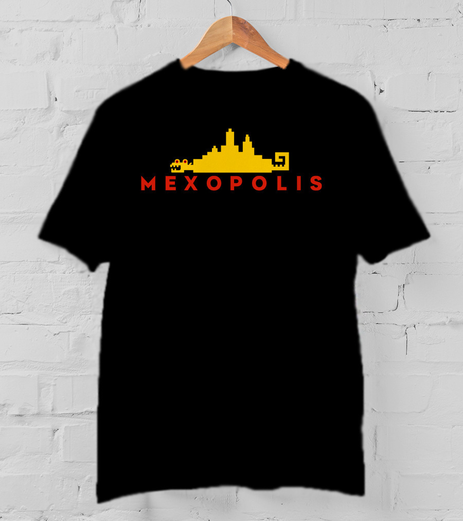 Mexopolis Essential Jorge R. Gutierrez Yellow Cityscape T-Shirt