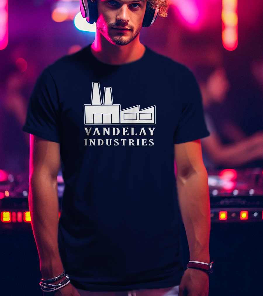 Seinfeldism Vandelay Industries Iconic Factory Logo Mashup The Vandelay T-Shirt