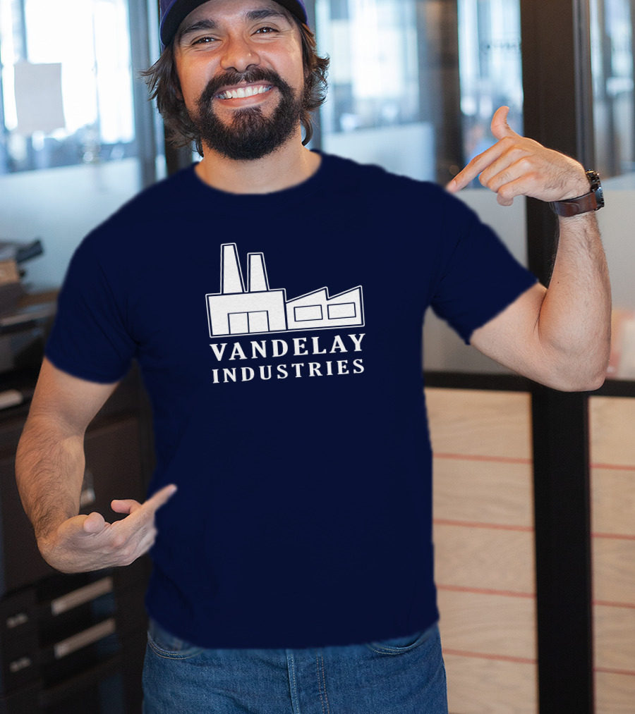 Seinfeldism Vandelay Industries Iconic Factory Logo Mashup The Vandelay T-Shirt