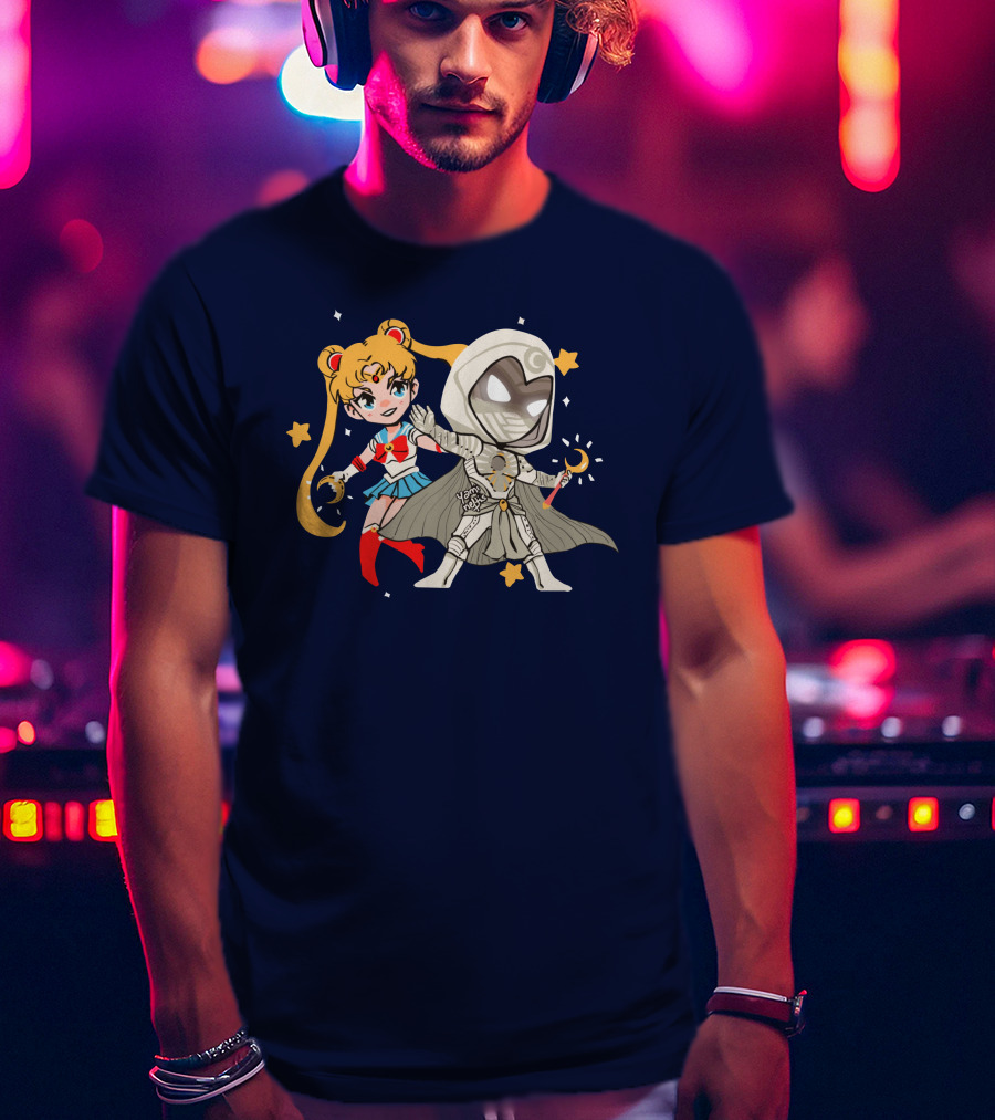 Gabi Sailor Moon Knight Yamineftis Crossover Fusion T-Shirt