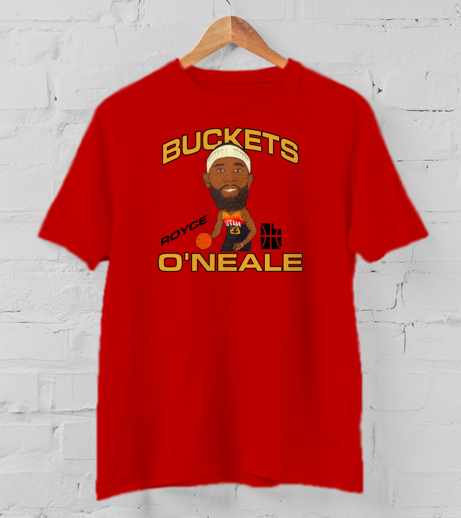 Jazzteam Royce O'Neale Buckets Utah Basketball T-Shirt