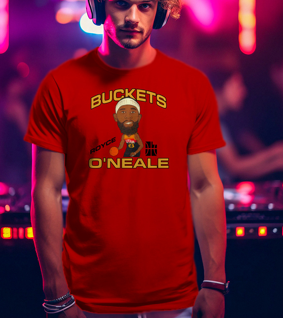 Jazzteam Royce O'Neale Buckets Utah Basketball T-Shirt