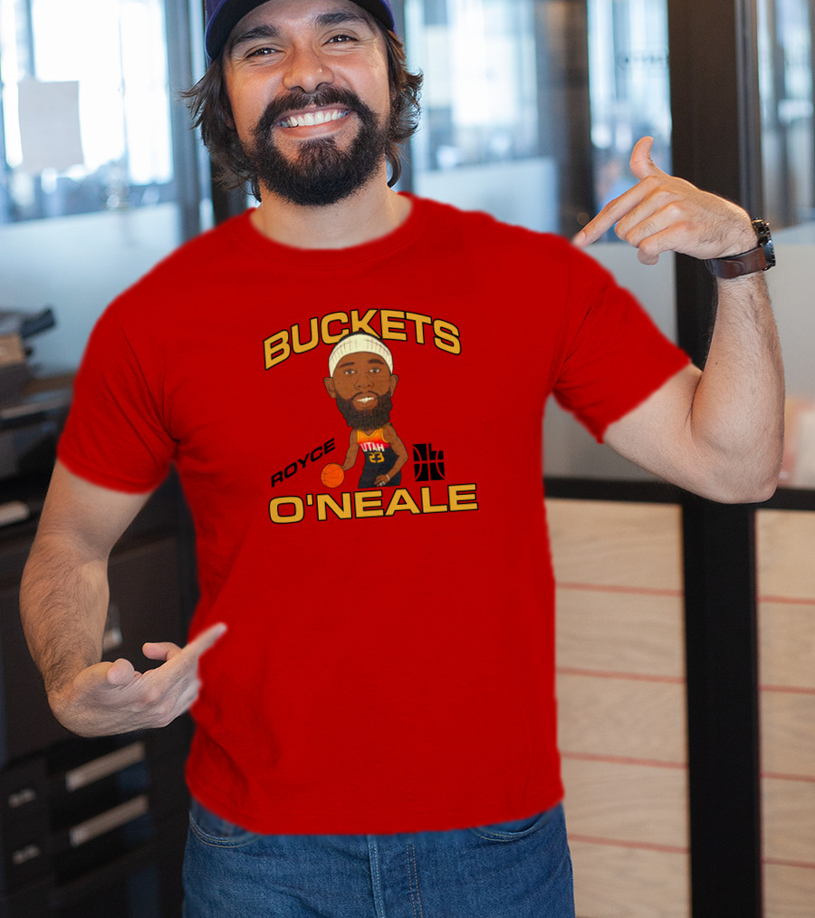 Jazzteam Royce O'Neale Buckets Utah Basketball T-Shirt