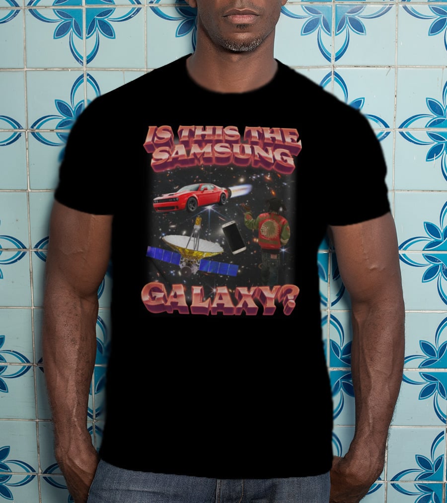 Is This The Samsung Galaxy Red Car Space Satellite Phone T-Shirt