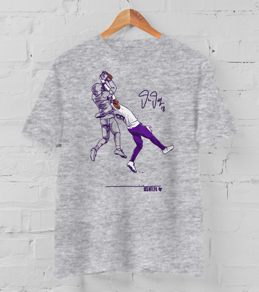 Justin Jefferson NFLPA Signature Catch Moment T-Shirt