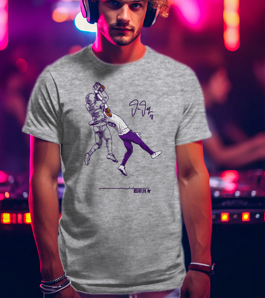 Justin Jefferson NFLPA Signature Catch Moment T-Shirt